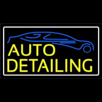 Yellow Auto Detailing Neonskylt