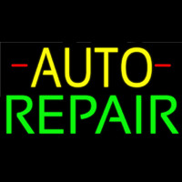 Yellow Auto Green Repair Block Neonskylt