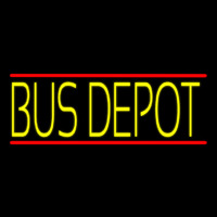 Yellow Bus Depot Neonskylt