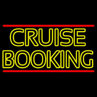Yellow Cruise Booking Neonskylt