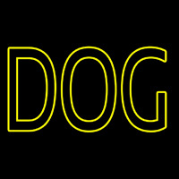 Yellow Dog 1 Neonskylt