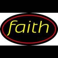 Yellow Faith Neonskylt