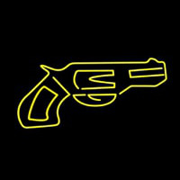 Yellow Gun Neonskylt