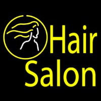 Yellow Hair Salon Neonskylt