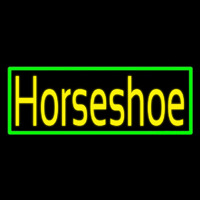 Yellow Horseshoe With Border Neonskylt