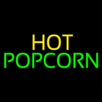 Yellow Hot Green Popcorn Neonskylt