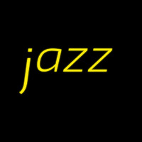 Yellow Jazz Cursive Neonskylt
