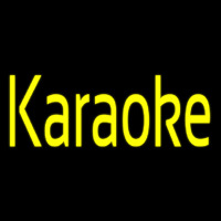 Yellow Karaoke 1 Neonskylt