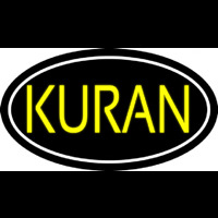 Yellow Kuran With Border Neonskylt