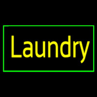 Yellow Laundry With Green Border Neonskylt