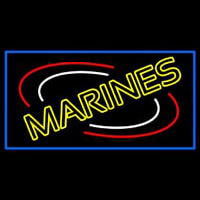Yellow Marines Neonskylt