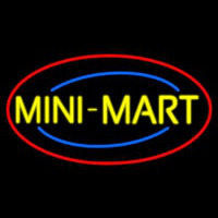 Yellow Mini Mart Neonskylt