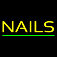 Yellow Nails Neonskylt