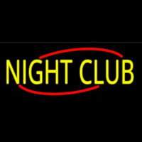 Yellow Night Club Neonskylt