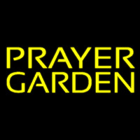 Yellow Prayer Garden Neonskylt