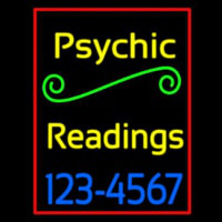 Yellow Psychic Readings With Phone Number Neonskylt