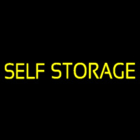 Yellow Self Storage Block Neonskylt