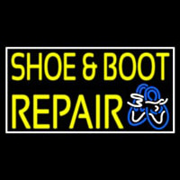 Yellow Shoe And Boot Repair Neonskylt