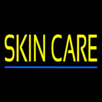 Yellow Skin Care Blue Line Neonskylt