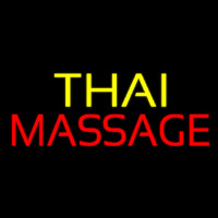 Yellow Thai Red Massage Neonskylt