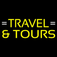 Yellow Travel And Tours Neonskylt