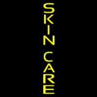 Yellow Vertical Skin Care Neonskylt