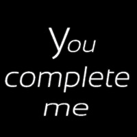 You Complete Me Neonskylt