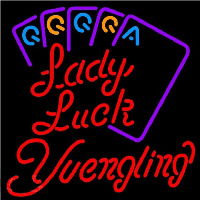 Yuengling Lady Luck Series Beer Sign Neonskylt