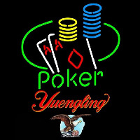 Yuengling Poker Ace Coin Table Beer Sign Neonskylt