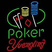 Yuengling Poker Ace Coin Table Beer Sign Neonskylt