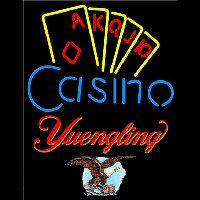Yuengling Poker Casino Ace Series Beer Sign Neonskylt