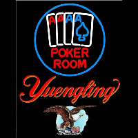Yuengling Poker Room Beer Sign Neonskylt