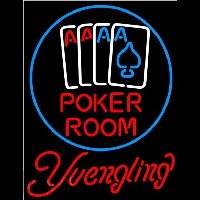 Yuengling Poker Room Beer Sign Neonskylt