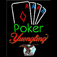 Yuengling Poker Tournament Beer Sign Neonskylt