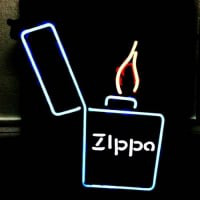 Zippo Lighter Öl Bar Neonskylt