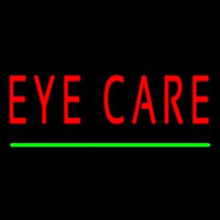 Red Eye Care Green Line Neonskylt