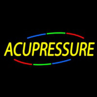 Yellow Acupressure Neonskylt