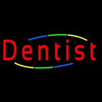 Deco Style Multi Colored Dentist Neonskylt