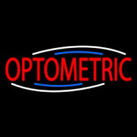 Red Optometric Neonskylt