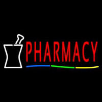 Red Pharmacy Logo Neonskylt