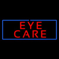 Red Eye Care Blue Border Neonskylt