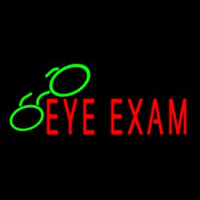 Red Eye E am Green Glass Neonskylt