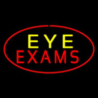 Eye E ams Oval Red Neonskylt