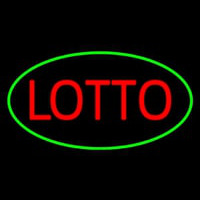 Lotto Oval Green Neonskylt