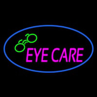 Oval Eye Care Logo Neonskylt