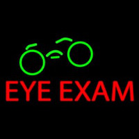 Red Eye E am Green Glass Logo Neonskylt