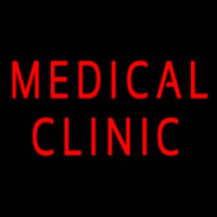 Red Medical Clinic Neonskylt