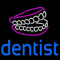 Dentist Tooth Logo Neonskylt