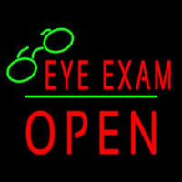 Eye E ams Block Open Green Line Neonskylt