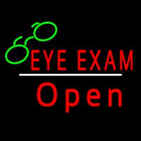 Eye E ams Open White Line Neonskylt